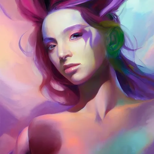 Prompt: ancient spice sorceress by yanjun cheng, alex ross, artgerm, floating, magic energy, wide angle, iridescent, pinterest