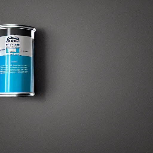 Image similar to can of paint, minimal, modern