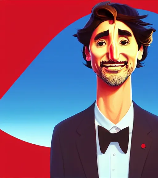 Prompt: face icon stylized minimalist justin trudeau as sock puppet, loftis, cory behance hd by jesper ejsing, by rhads, makoto shinkai and lois van baarle, ilya kuvshinov, rossdraws global illumination