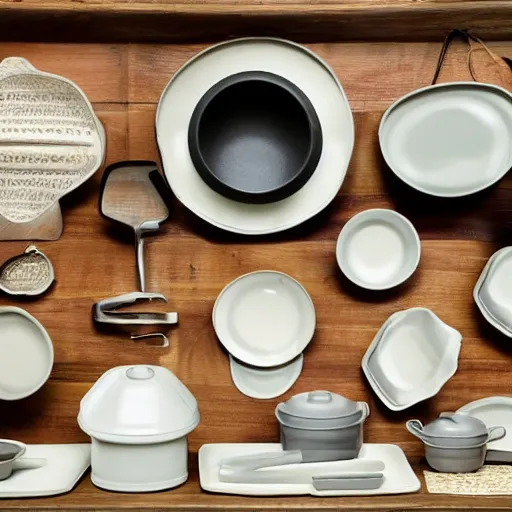 Image similar to iitala kitchenware in the style of Virginia Woolf