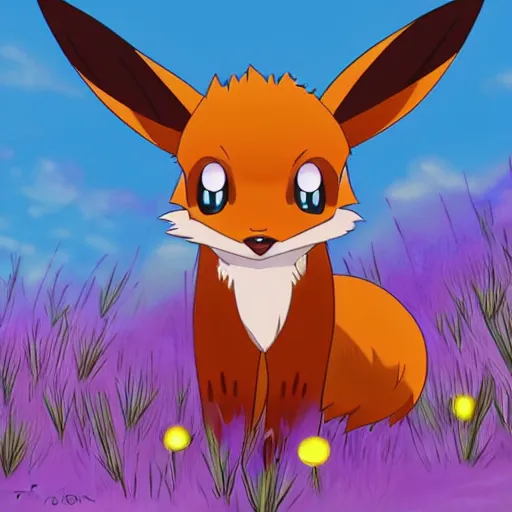 I got bored and made a pre evolution to eevee called Evou, I based it off a  fennec fox and a pomeranian : r/pokemon