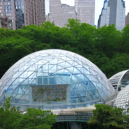 Prompt: biodome in nyc