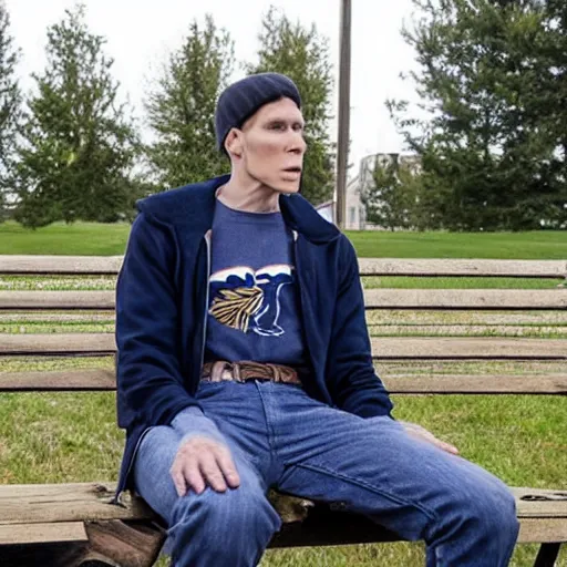 Image similar to Live Action Still of Jerma in Rudy (film), real life, hyperrealistic, ultra realistic, realistic, highly detailed, epic, HD quality, 8k resolution, body and headshot, film still