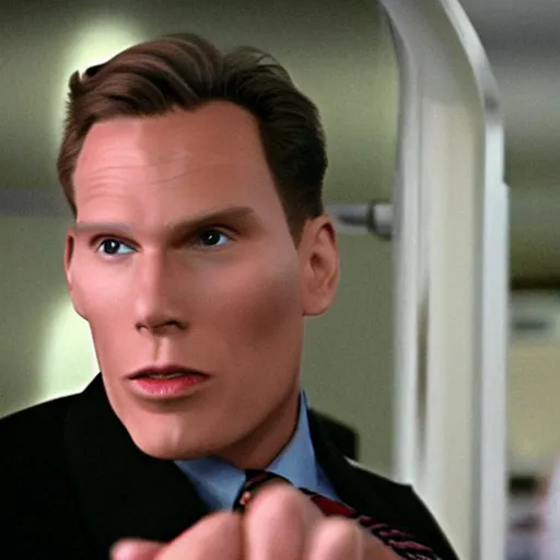 Image similar to Live Action Still of Jerma985 in Airplane!, real life, hyperrealistic, ultra realistic, realistic, highly detailed, epic, HD quality, 8k resolution, body and headshot, film still