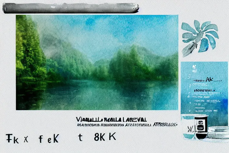 Prompt: vanilla relaxation, film photography watercolored misty artstation 8k