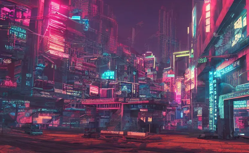 Prompt: cyberpunk Russian city, realistic, very detailed, many neon lights