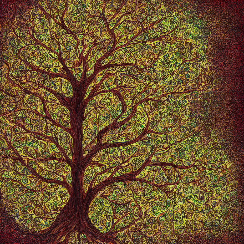 Image similar to tree of life, digital art