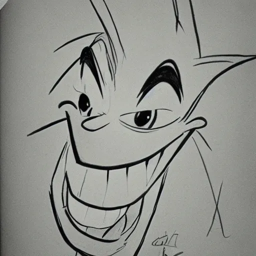 Image similar to milt kahl sketch of crash bandicoot