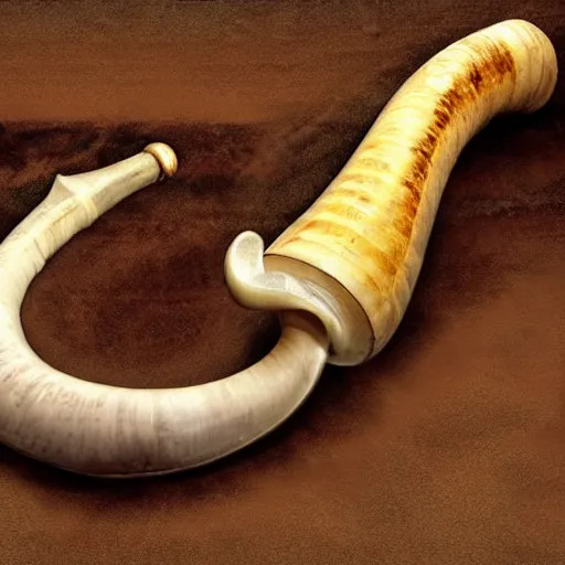 Image similar to a shofar, ram's horn