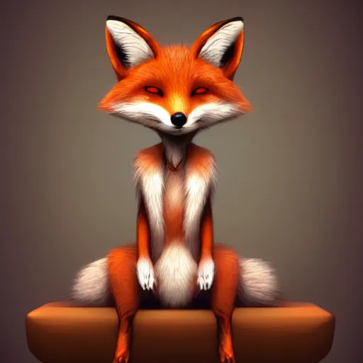 Image similar to an anthropomorphic fox wearing a t-shirt and leans, sitting on a couch, 8k resolution matte fantasy painting, cinematic lighting, DeviantArt, Artstation