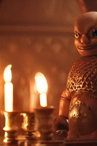 Image similar to very very intricate photorealistic photo of a goomba in an episode of game of thrones, photo is in focus with detailed atmospheric lighting, award - winning details