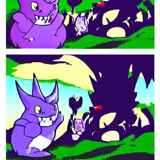 gengar pokemon comic strips