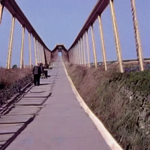 Image similar to still of ile de re bridge, in american psycho ( 1 9 9 9 )