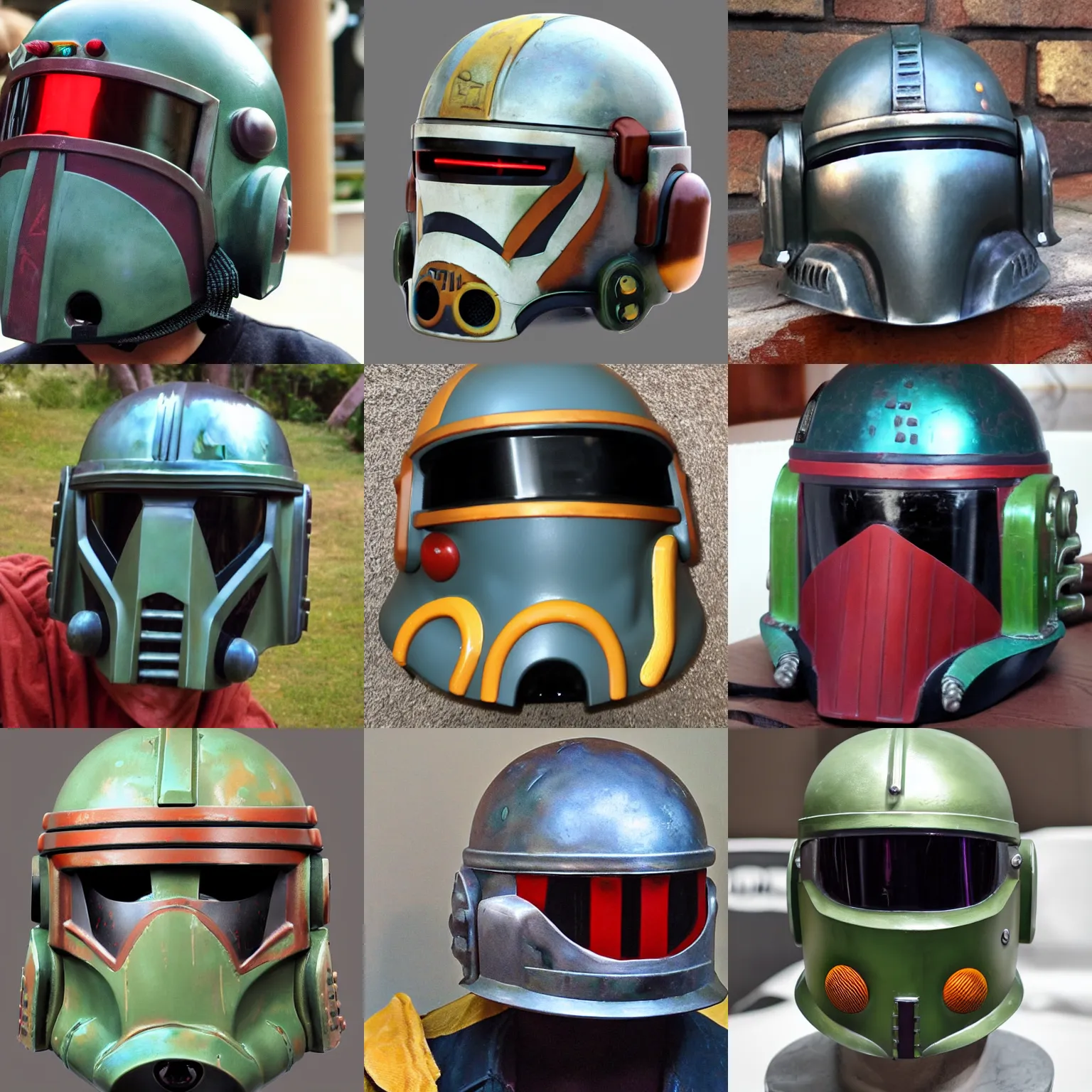 Prompt: boba fetts helmet