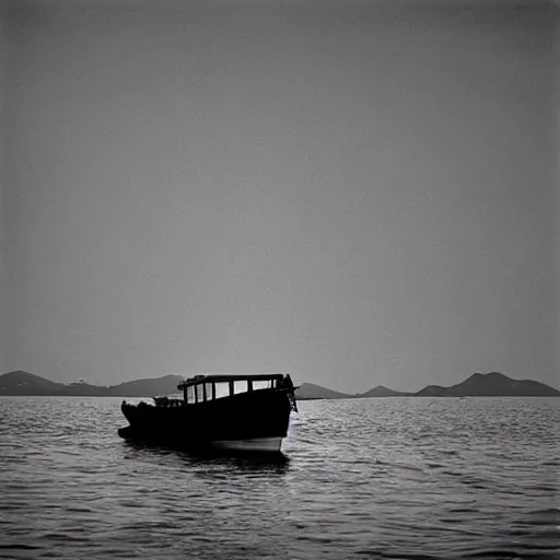 Image similar to hongkong sea - boat life, by fan ho,