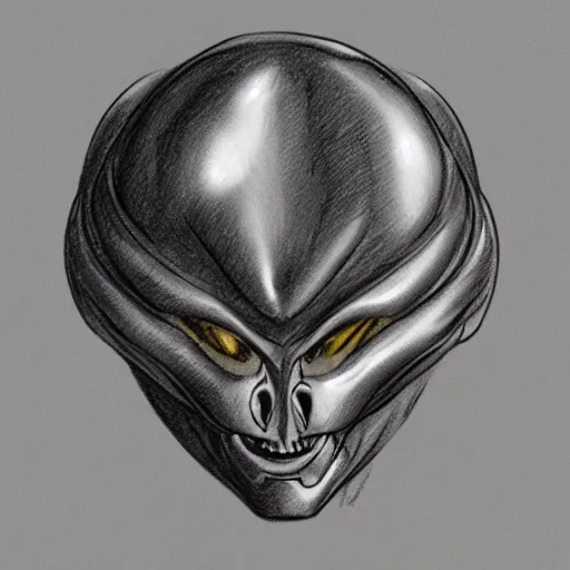 Image similar to sketch of an alien lifeform