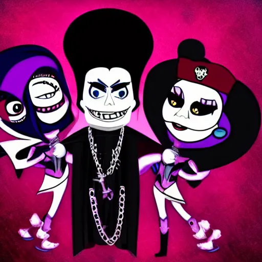 Image similar to papa emeritus iv in the style of the powerpuff girls