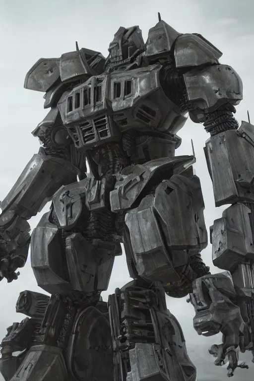 Prompt: hyper detailed cinematic rendering, full body heavy armor armored core, hyper detailed, 8 k, octane render, unreal engine, ray tracing