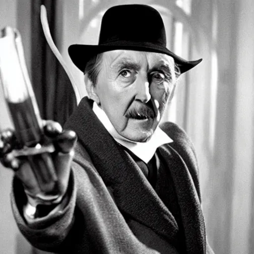 Image similar to Robert Hardy as Count Dooku from Star Wars