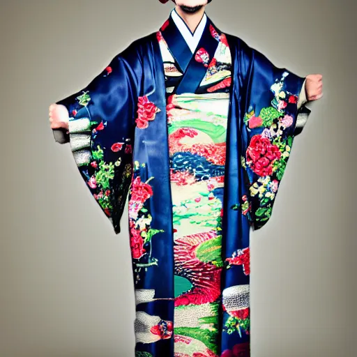 Image similar to photo of a beautiful kimono