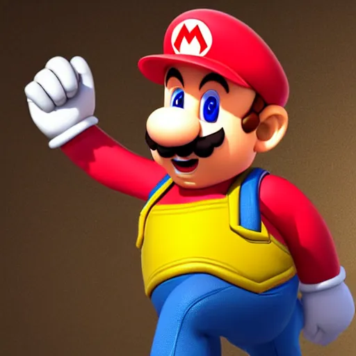 Prompt: studio portrait of mario as a real person, 8 k, ultra realistic