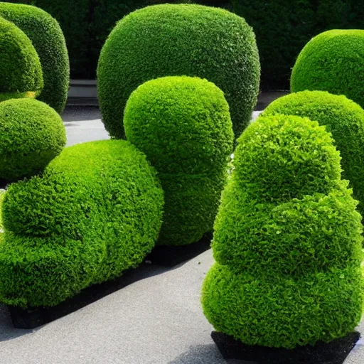 Prompt: topiary confinement