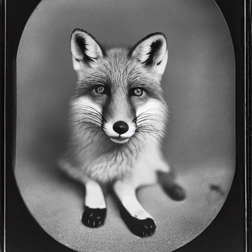 Prompt: 35mm photo of fox, IMAX, gelatine silver process, by Edward Sherriff Curtis