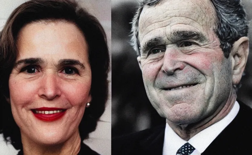 Image similar to “ george bush as a woman ”