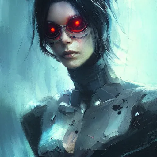 Image similar to evil ai, neuromancer, painted by stanley lau, painted by greg rutkowski, painted by stanley artgerm, digital art, trending on artstation