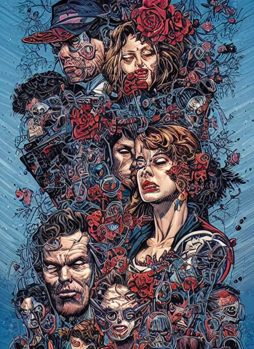Image similar to the dead of night, by Dan Mumford and Sandra Chevrier
