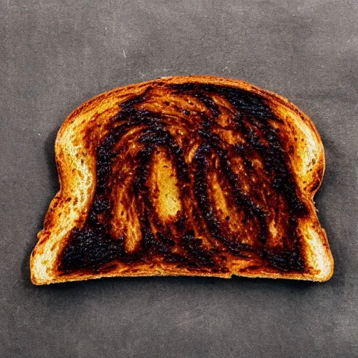 Image similar to virgin mary shape burnt toast