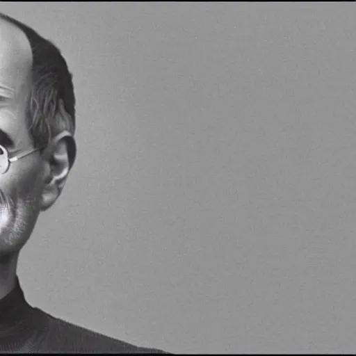Prompt: sketch of Steve Jobs in WWDC 1942 Futuristic Apple Day