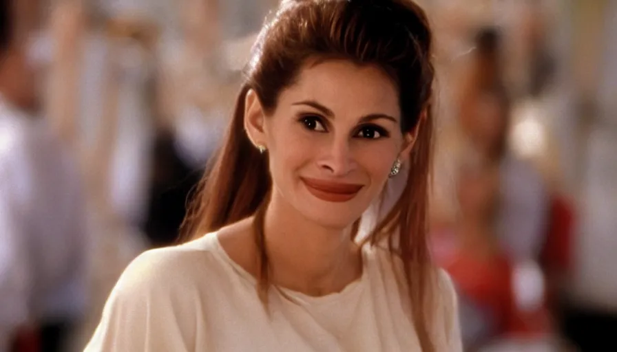 Image similar to Julia Roberts as selena, 1995 movie, cinematic