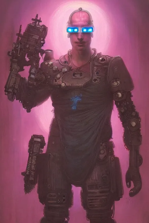 Prompt: cyberpunk peppa pig, character design, painting by gaston bussiere, katsuya terada, frank frazetta, tom of finland, trending on artstation