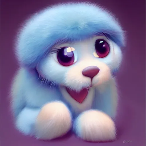 Prompt: cutie fluffy creature heart, digital art, 3 d, octave render, masterpiece, mega detailed, pixar, disney, vivid illustration, cartoon, fantasy, by george stubbs, artgerm, in the style of ghibli kazuo oga, pastel fur