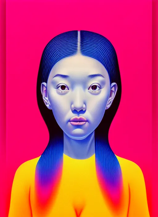 Image similar to cute girl by shusei nagaoka, kaws, david rudnick, airbrush on canvas, pastell colours, cell shaded, 8 k