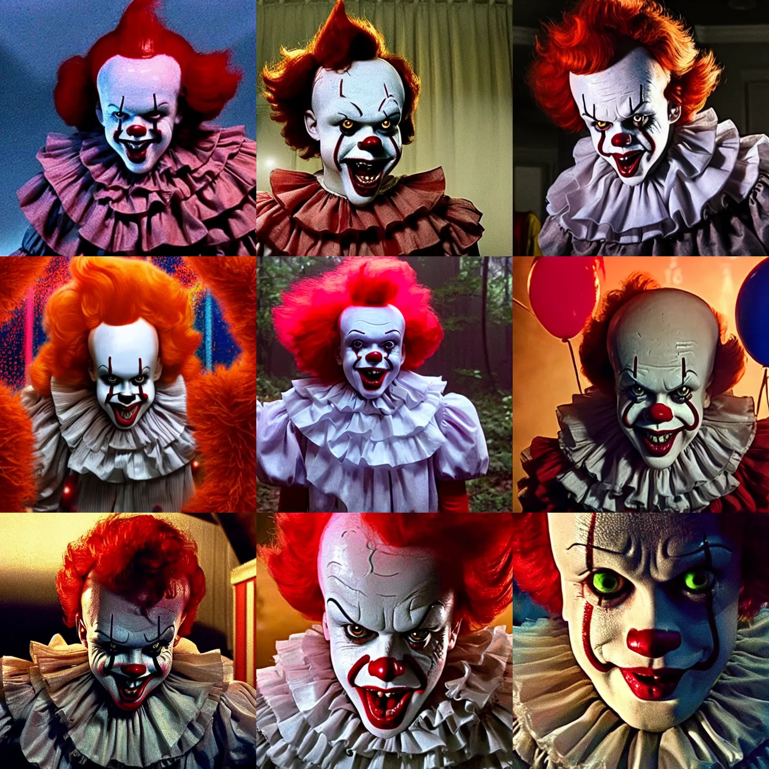 Prompt: pennywise the clown in stranger things