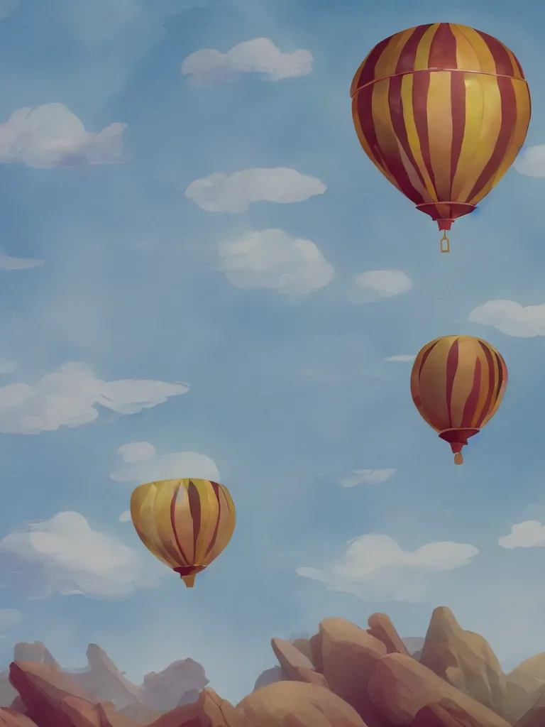 Prompt: balloon by disney concept artists, blunt borders, rule of thirds