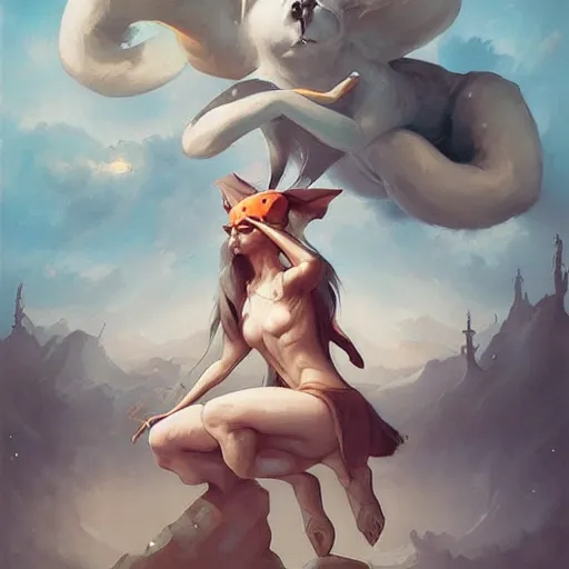 Image similar to an amazing piece of art by Peter Mohrbacher, 🐨