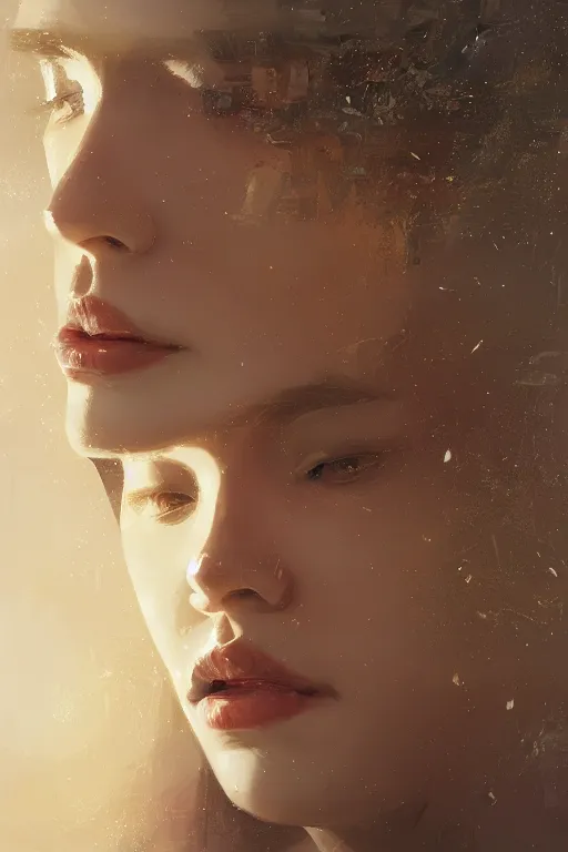 Image similar to Artificial Intelligence, joyful, close-up portrait, intricate, elegant, volumetric lighting, scenery, digital painting, highly detailed, artstation, sharp focus, illustration, concept art, ruan jia, steve mccurry