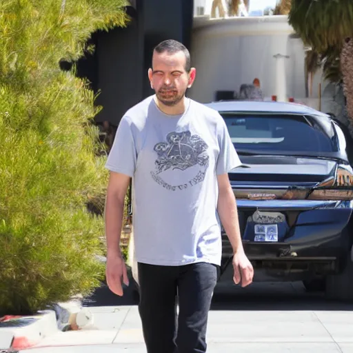 Prompt: andrew tate walking in las angeles