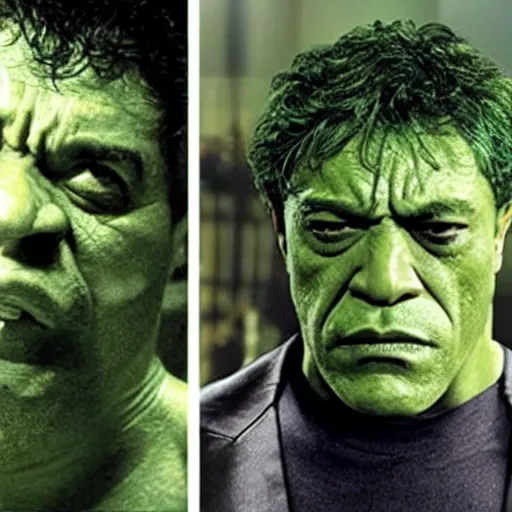 Prompt: Giancarlo Esposito as the Hulk