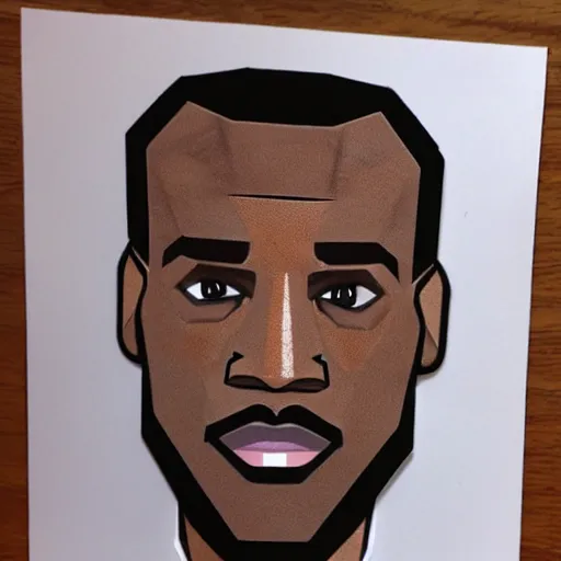 Image similar to lebron james paper craft