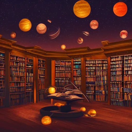 Magic Library with Space/Fantasy Lighting - Creations Feedback