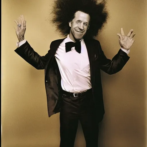 Image similar to joe biden. sideshow bob. 3 5 mm. f 2. 8. award winning photograph. taken by annie leibovitz