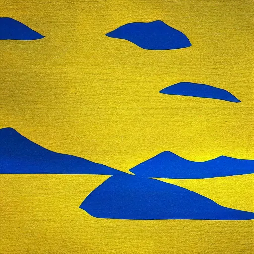 Image similar to a landscape looking like the flag of ukraine