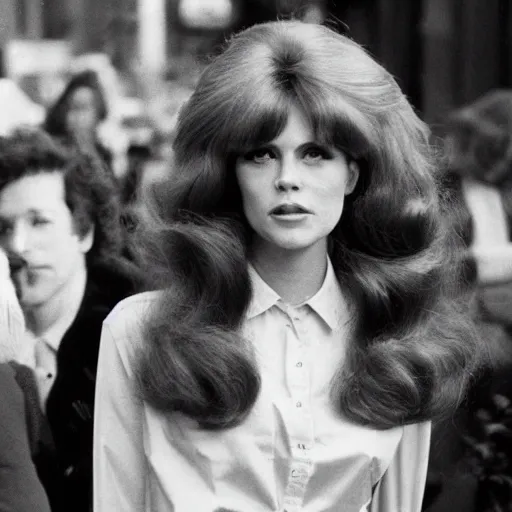 Image similar to 1 9 6 9 big hair day in new york