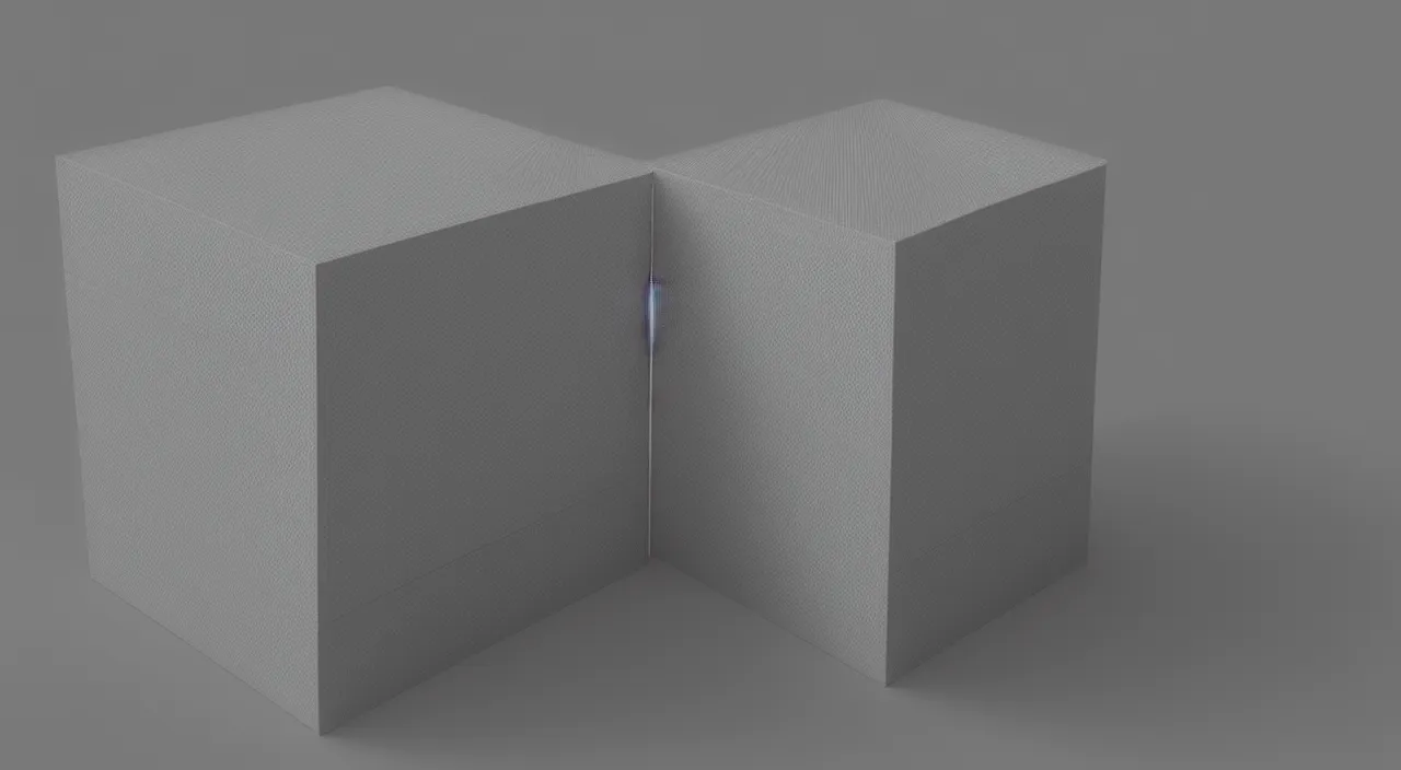 Image similar to 3 d render of a cube