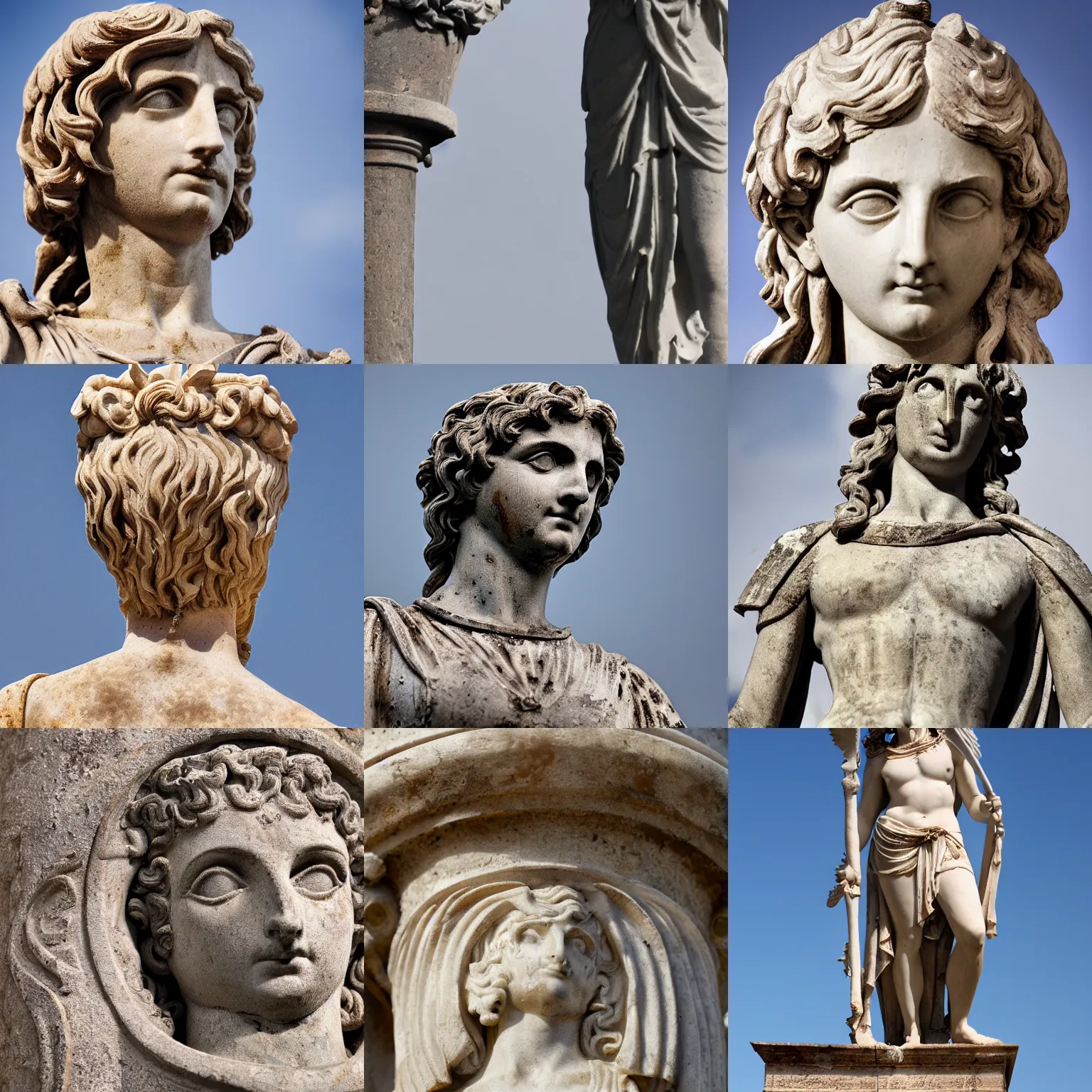 Prompt: Athene Roman Statue, Intricate Details, 8k resolution