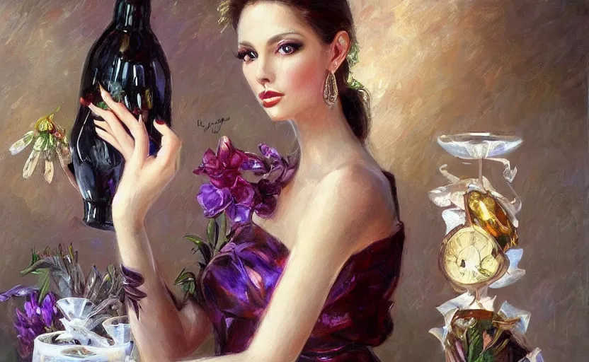 Image similar to Alchemy mantis. By Konstantin Razumov, highly detailded